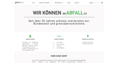 Desktop Screenshot of proenvi.de